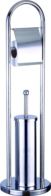 Ensemble brosse WC et papier Hygiénique inox