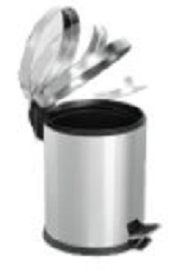 Poubelle a pedale 3L fermeture amortie inox 304