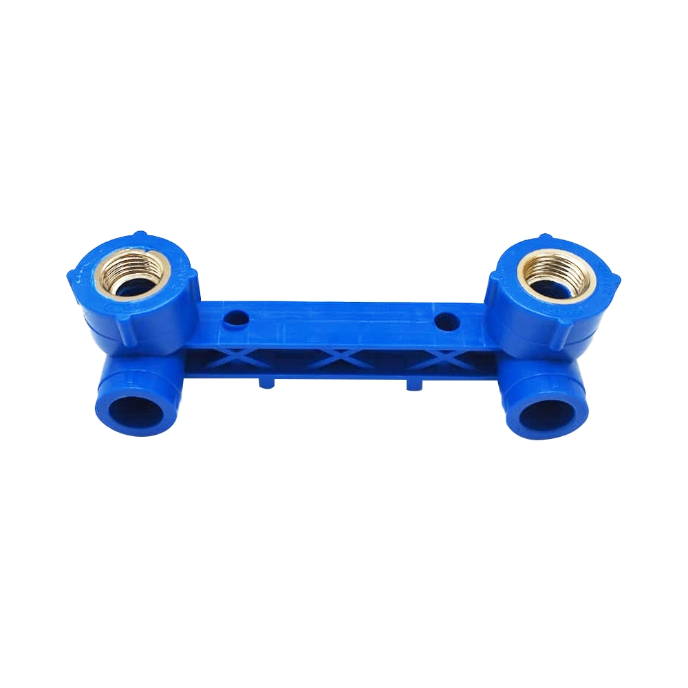 Double Coude Femelle PPR 20x1/2 Bleu
