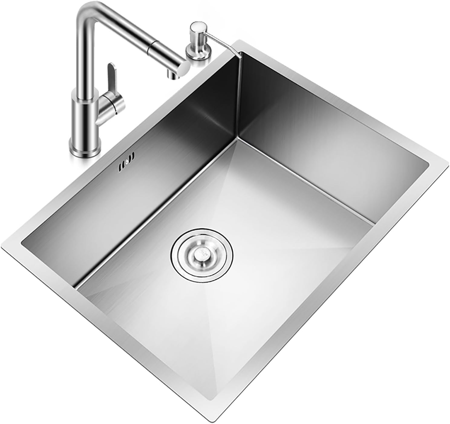 Evier Fait Main Sans Distributeur 60x45cm Satine