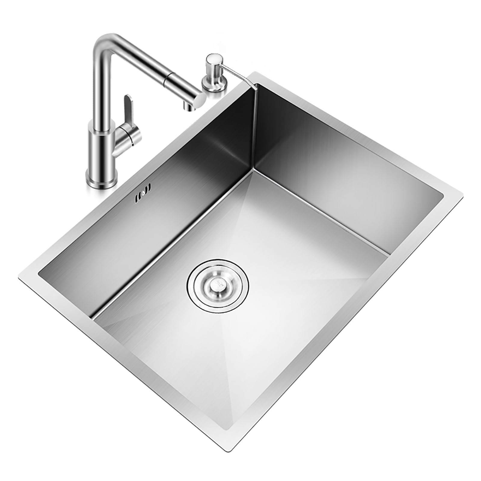 Evier Fait Main sans Distributeur 50x40cm Satine